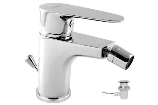 Bidetová baterie s výpustí Titania Smart chrom