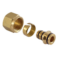 Svěrné šroubení na PEXAL trubku 16mm x 1/2" (EUROCONUS) - PÁR
