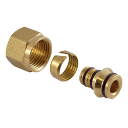 Svěrné šroubení na PEXAL trubku 16mm x 1/2" (EUROCONUS) - PÁR