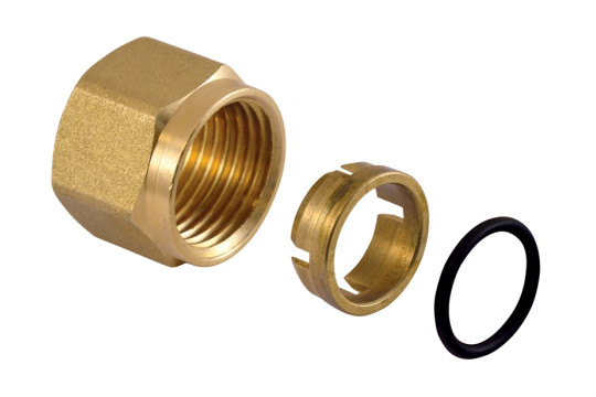 Svěrné šroubení na CU trubku 15mm x 1/2" (EUROCONUS) - PÁR