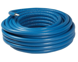 PEXc-AL-PEXc předizolovaná trubka 20x2,0mm, vícevrstvá s 10mm izolací, modrá