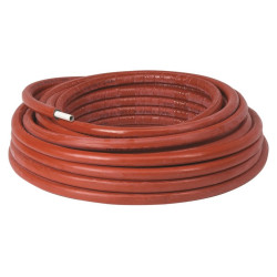 PEXc-AL-PEXc předizolovaná trubka 16x2,0mm, vícevrstvá s 10mm izolací, červená