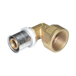 PEXAL Koleno s vnitřním závitem 20 mm x 3/4" - Lisovací tvarovka (TH) 100°C