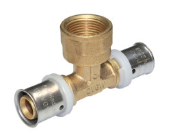 PEXAL T-kus vnitřní 32 x 1" x 32 - Lisovací tvarovka (TH) PN10, 100°C