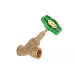 Mosazný uzavírací ventil Schlösser  šikmý typ 1505 - DN 80 - 3"