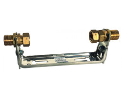 Držák vodoměru posuv.od zdi - pozink - 5/4" přip. šroubění 5/4" x 5/4" - 260 - Qn 6 Držák vodoměru posuv.od zdi - pozink - 5/4" přip. šroubění 5/4" x 5/4" - 260 - Qn 6