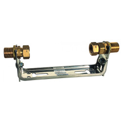 Držák vodoměru posuv.od zdi - pozink - 1" přip. šroubění 3/4" x 3/4" - 190 - Qn 2,5