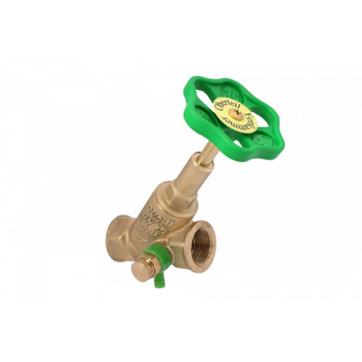 Schlösser ventil šikmý typ 1510 - DN 15 - 1/2" - s vypouštěním