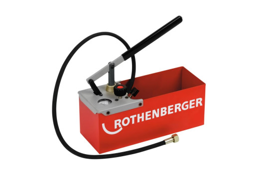 ROTHENBERGER TP 25 pumpa zkušební 25bar, pro tlakové zkoušky potrubních systémů, ocel/povrch Duramant