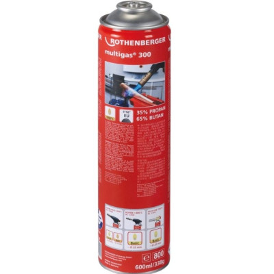 ROTHENBERGER MULTIGAS 300 kartuše plynová 600ml, s teplotou plamene do 1900°C