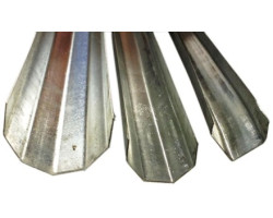 Žlab 20x2000mm podpůrný, nacvakávací, ocel