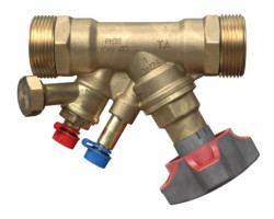 TA STAD 5/4" vyvažovací ventil DN32, PN25, uzavírací, s vypouštěním G3/4", voda, mosaz