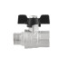 Kulový ventil BLACK 3/4" MF Motýl PN40 185°C PLNOPRŮTOK