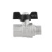 Kulový ventil BLACK 3/4" MF Motýl PN40 185°C PLNOPRŮTOK