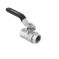 Kulový ventil BLACK 1/2" FF páka PN50 185°C PLNOPRŮTOK