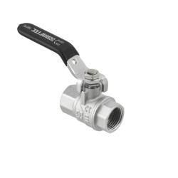 Kulový ventil BLACK 3/4" FF páka PN40 185°C PLNOPRŮTOK
