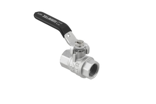 Kulový ventil BLACK 3/4" FF páka PN40 185°C PLNOPRŮTOK