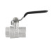 Kulový ventil BLACK 3/4" FF páka PN40 185°C PLNOPRŮTOK