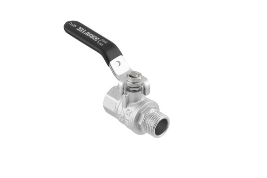 Kulový ventil BLACK 1/2" MF páka PN50 185°C PLNOPRŮTOK