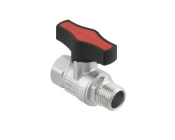Kulový ventil GOLD 3/4" MF Motýl PN50 PLNOPRŮTOK