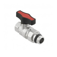 Kulový ventil GOLD 1/2" MF Motýl PN64 se šroubením