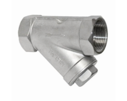 NEREZOVÝ šikmý filtr DN15 - 1/2" PN63 Plnoprůtok, -20°C až 180°C