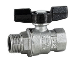 AUREA Kulový kohout MF Motýl 1/2", PN35, Tmax 140°C