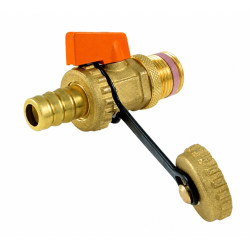 TIEMME kulový vypouštěcí kohout 1/2"  - pro solární systémy do 180°C