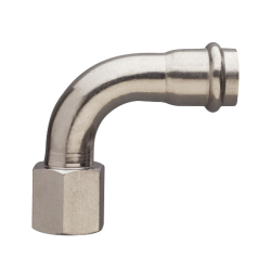 Frabopress INOX koleno 90° prodloužené s vnitřním závitem 22 mm x 3/4"