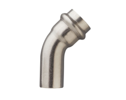Frabopress INOX oblouk 45° M x F 22 mm