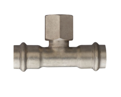 Frabopress INOX T-kus s vnitřním závitem 22 x 1/2" x 22 mm