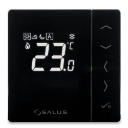 VS35B - Digitální manuální termostat 230V Černý VS35B - Digitální manuální termostat 230V Černý