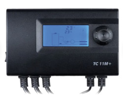 TC 11M+ Elektronický termostat pro ovládání trojcestného ventilu a oběhového čerpadla TC 11M+ Elektronický termostat pro ovládání trojcestného ventilu a oběhového čerpadla