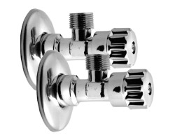 MULTITURN rohový ventil 1/2"x3/8", pár, chrom