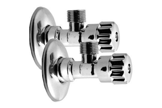 MULTITURN rohový ventil 1/2"x3/8", pár, chrom