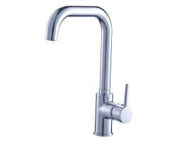 TOP 1003 Stojánková dřezová vodovodní baterie s vysokým otočným ramínkem, CHROM