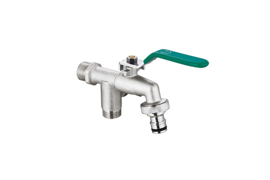 4200V - KULOVÝ KOHOUT ZAHRADNÍ SE 2 VÝVODY 1/2"