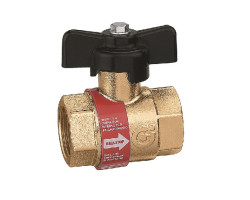 BALLSTOP - Kulový ventil 3/4" MOTÝL s integrovanou zpětnou klapkou 110°C