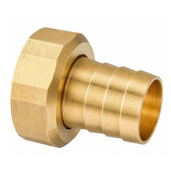 Mosazný hadičník s převlečnou matkou 1" x 25mm - PŘÍMÝ