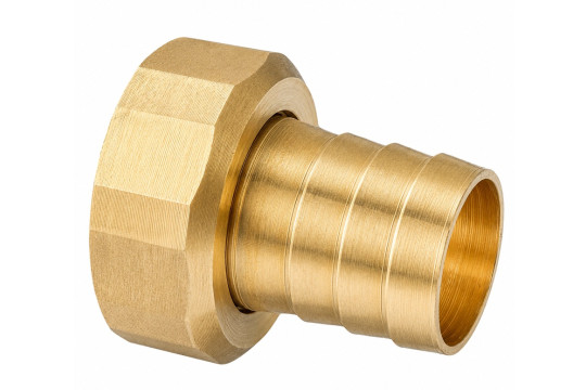 Mosazný hadičník s převlečnou matkou 1" x 25mm - PŘÍMÝ
