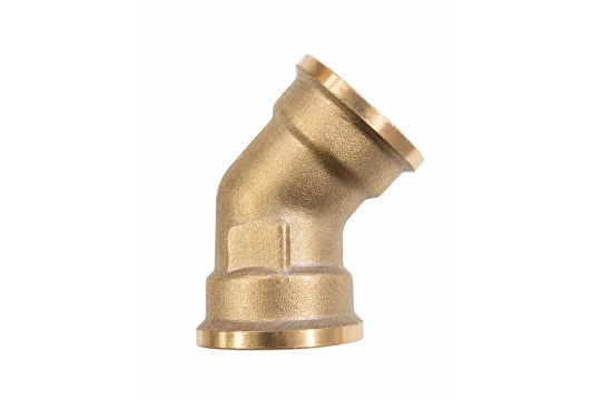 Mosazné koleno 45° FF 1/2" PN16