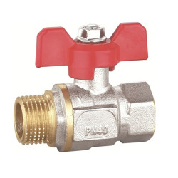 Kulový kohout MF 3/4" s UCPÁVKOU, Motýlek, PN30