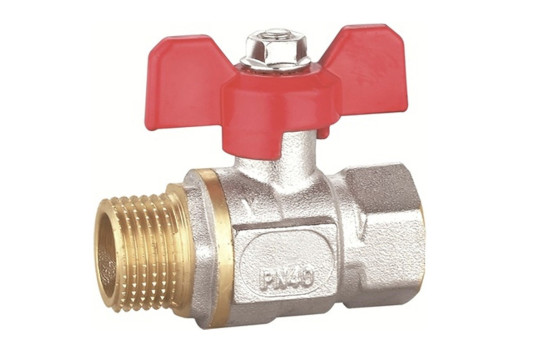 Kulový kohout MF 3/4" s UCPÁVKOU, Motýlek, PN30