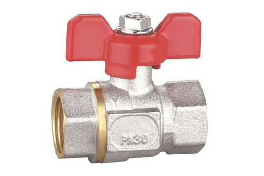 Kulový kohout FF 1" s UCPÁVKOU, Motýlek, PN30