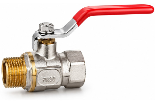 Kulový kohout MF 3/4" s UCPÁVKOU, Páka, PN30