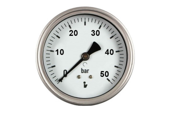 Manometr (tlakoměr) d63mm 0-25 BAR ZADNÍ vývod 1/4" - voda, vzduch