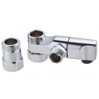 Mezikus za baterii 2x3/4" s odbočkou na připojení 1/2", Chrom (1482)