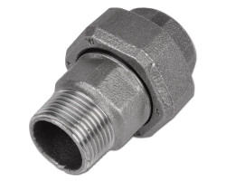 Černé šroubení ploché MF 1"