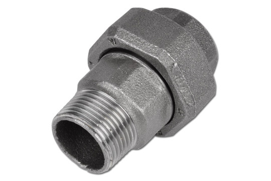 Černé šroubení ploché MF 3/4"