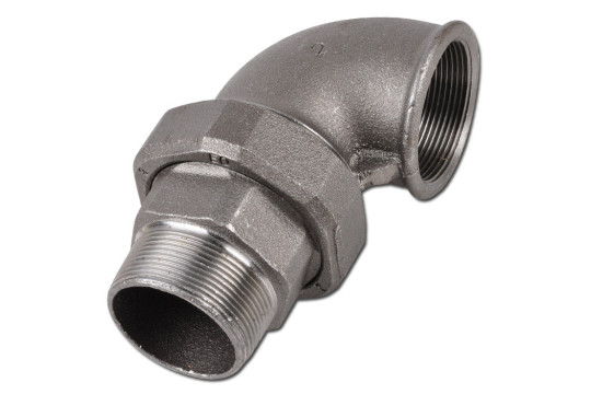 Černé šroubení rohové MF 5/4"